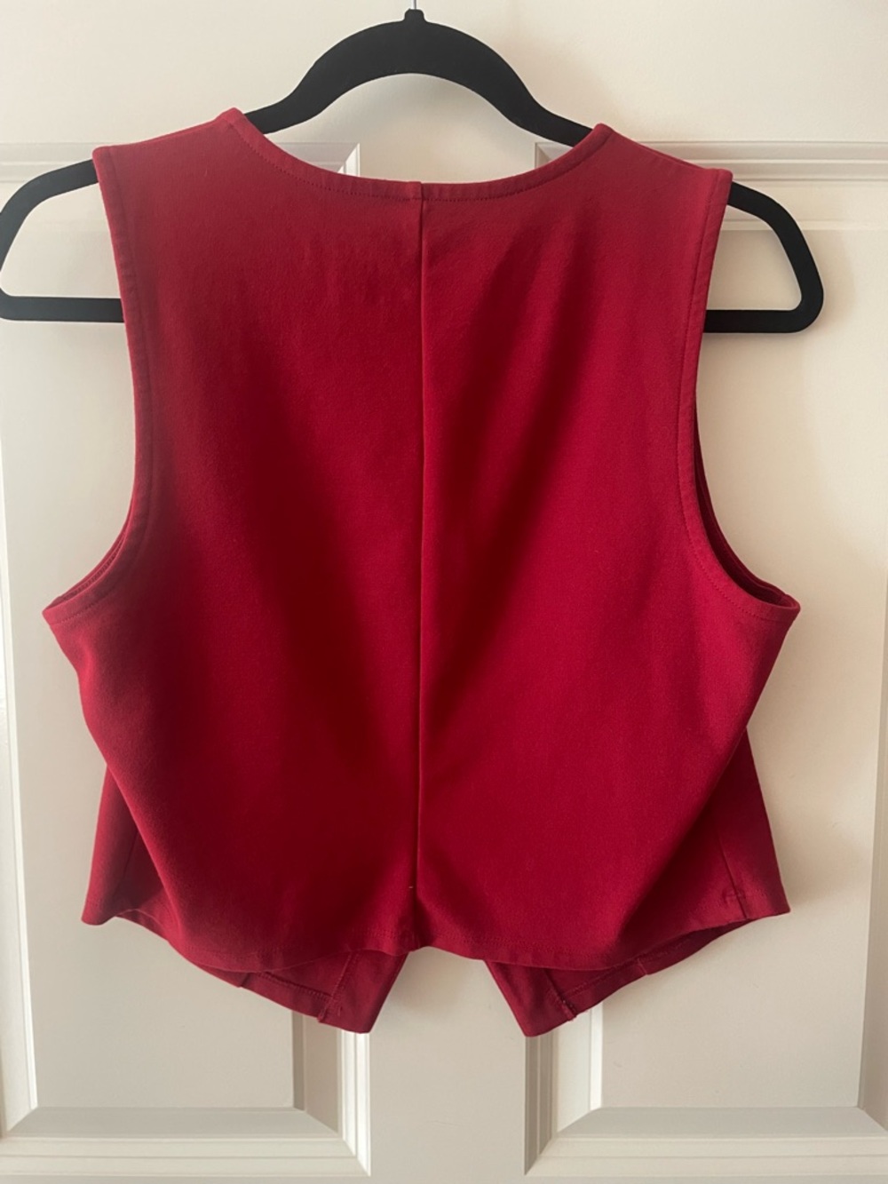 a new day Red Sleeveless Button-Front Crop Top - Picture 2 of 3